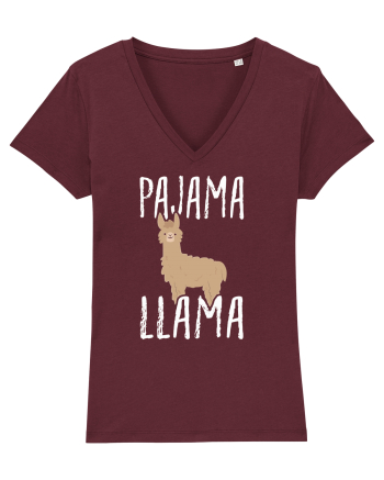 Pajama LLama Burgundy