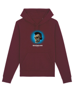 Craniu cu casti - skullphones 07 albastru 1 Hanorac Unisex Drummer
