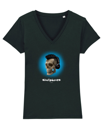 Craniu cu casti - skullphones 07 albastru 1 Black