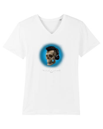 Craniu cu casti - skullphones 07 albastru 1 White