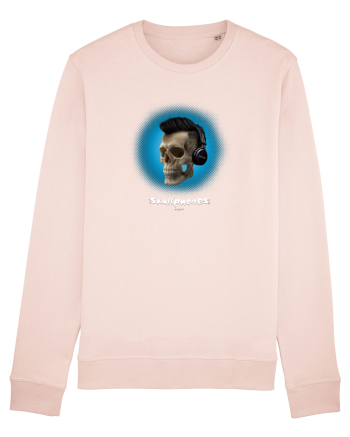 Craniu cu casti - skullphones 07 albastru 1 Candy Pink
