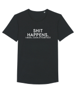 SHIT HAPPENS. I mean... look at your face Tricou mânecă scurtă guler larg Bărbat Skater