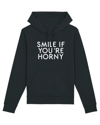 SMILE IF YOU'RE HORNY Black