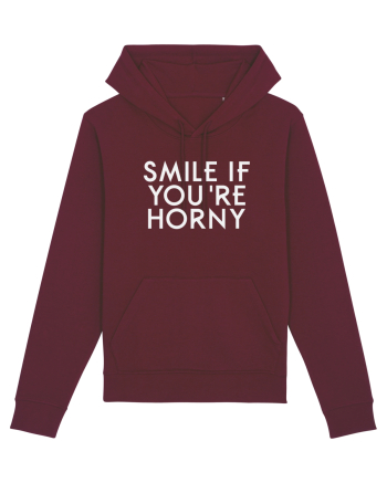 SMILE IF YOU'RE HORNY Burgundy