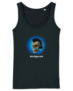 Craniu cu casti - skullphones 07 albastru 2 Maiou Damă Dreamer