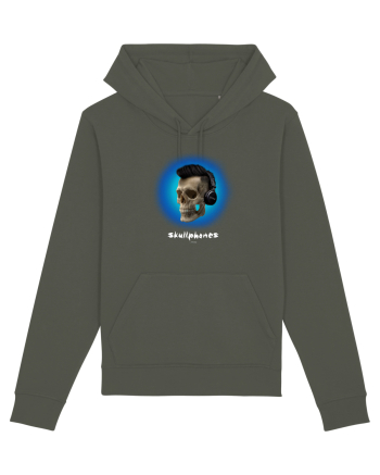 Craniu cu casti - skullphones 07 albastru 2 Khaki