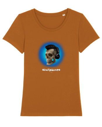 Craniu cu casti - skullphones 07 albastru 2 Roasted Orange