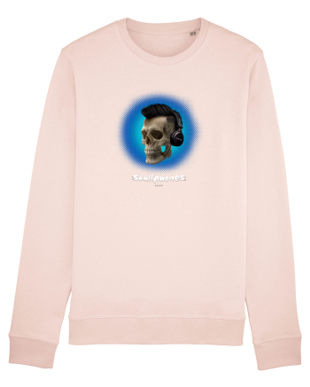 Craniu cu casti - skullphones 07 albastru 2 Candy Pink