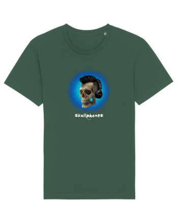 Craniu cu casti - skullphones 07 albastru 2 Bottle Green