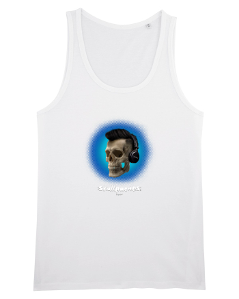 Craniu cu casti - skullphones 07 albastru 2 White