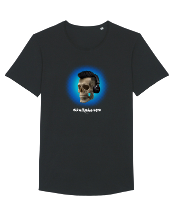 Craniu cu casti - skullphones 07 albastru 2 Black