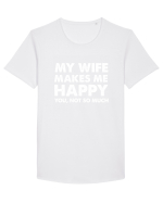 WIFE Tricou mânecă scurtă guler larg Bărbat Skater
