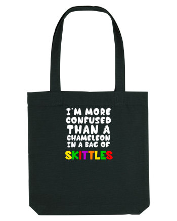 Chameleon in a bag of SKITTLES Black