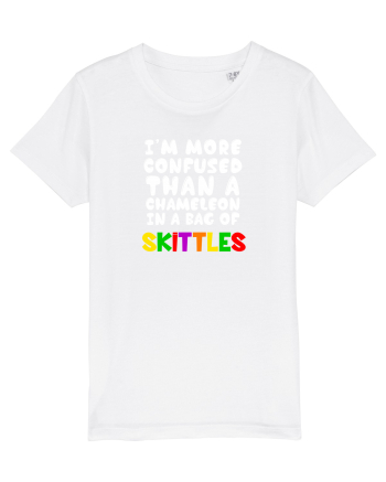 Chameleon in a bag of SKITTLES White