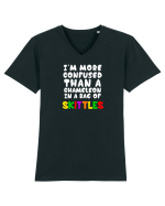 Chameleon in a bag of SKITTLES Tricou mânecă scurtă guler V Bărbat Presenter