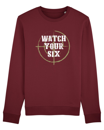 Watch your Six Burgundy