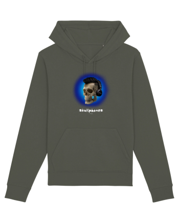 Craniu cu casti - skullphones 07 albastru 3 Khaki