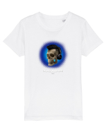 Craniu cu casti - skullphones 07 albastru 3 Tricou mânecă scurtă  Copii Mini Creator