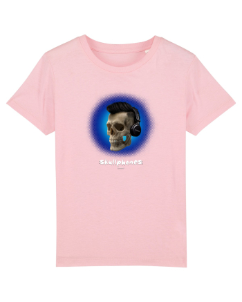 Craniu cu casti - skullphones 07 albastru 3 Cotton Pink