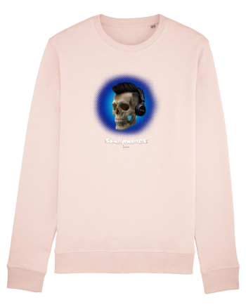 Craniu cu casti - skullphones 07 albastru 3 Candy Pink