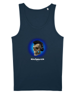 Craniu cu casti - skullphones 07 albastru 3 Maiou Bărbat Runs