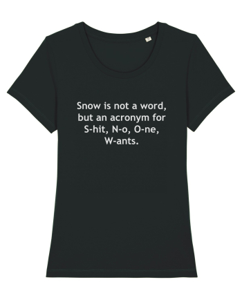 Snow is not a word Black