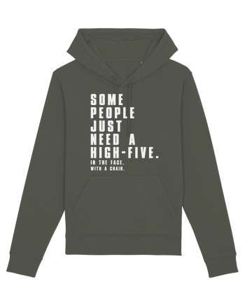 SOME PEOPLE JUST NEED A HIGH-FIVE Khaki