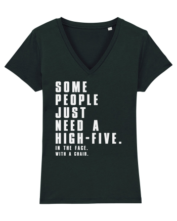 SOME PEOPLE JUST NEED A HIGH-FIVE Black