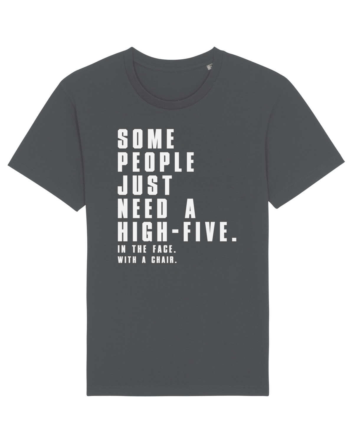 Tricou mânecă scurtă Unisex Rocker Anthracite
