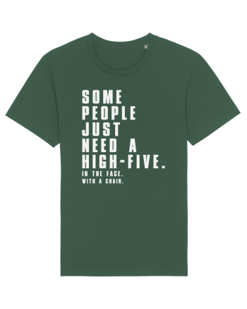 SOME PEOPLE JUST NEED A HIGH-FIVE Bottle Green