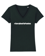 Sorry about your panties Tricou mânecă scurtă guler V Damă Evoker