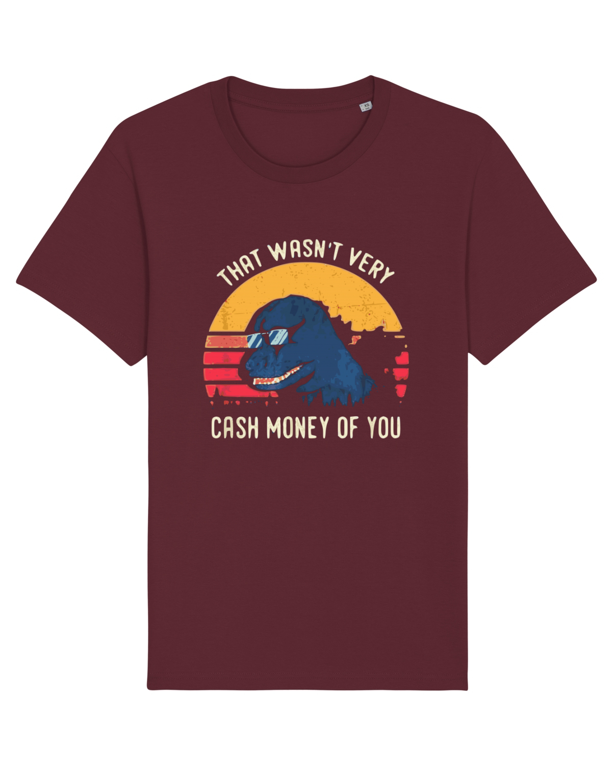 Tricou mânecă scurtă Unisex Rocker Burgundy
