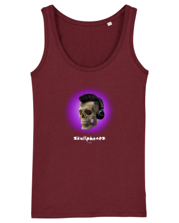 Craniu cu casti - skullphones 07 violet Burgundy