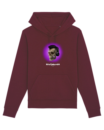 Craniu cu casti - skullphones 07 violet Burgundy