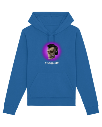 Craniu cu casti - skullphones 07 violet Royal Blue