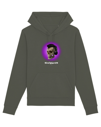 Craniu cu casti - skullphones 07 violet Khaki