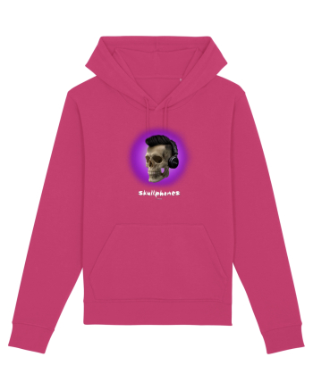 Craniu cu casti - skullphones 07 violet Raspberry