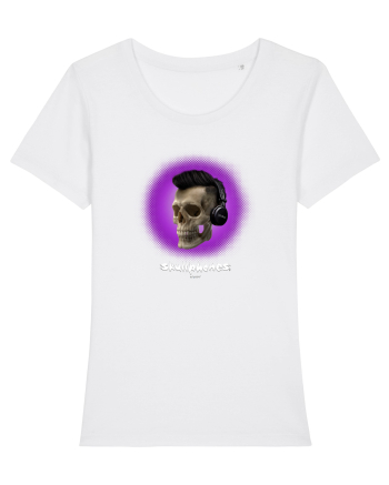 Craniu cu casti - skullphones 07 violet White
