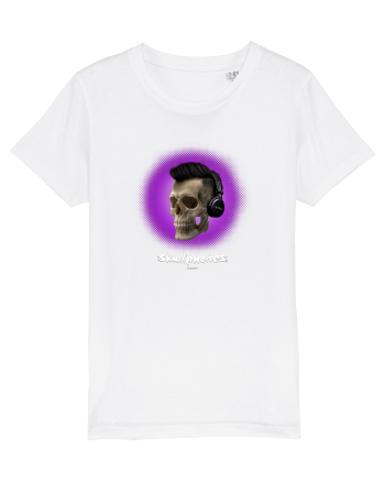 Craniu cu casti - skullphones 07 violet White
