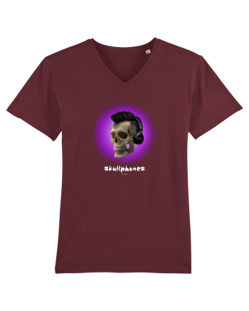 Craniu cu casti - skullphones 07 violet Burgundy