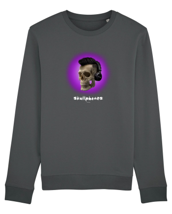Craniu cu casti - skullphones 07 violet Anthracite