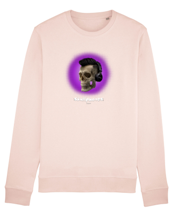 Craniu cu casti - skullphones 07 violet Candy Pink