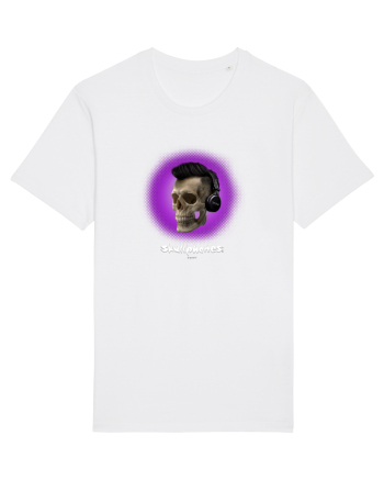 Craniu cu casti - skullphones 07 violet White