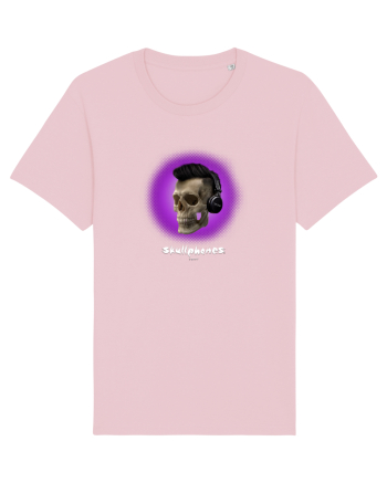 Craniu cu casti - skullphones 07 violet Cotton Pink