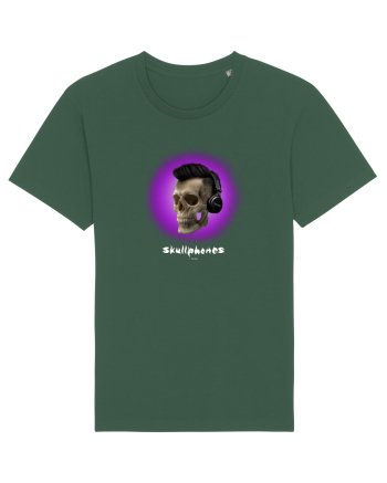 Craniu cu casti - skullphones 07 violet Bottle Green