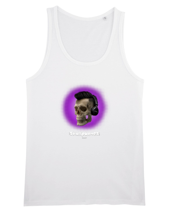 Craniu cu casti - skullphones 07 violet White