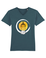 Buddha Tricou mânecă scurtă guler V Bărbat Presenter