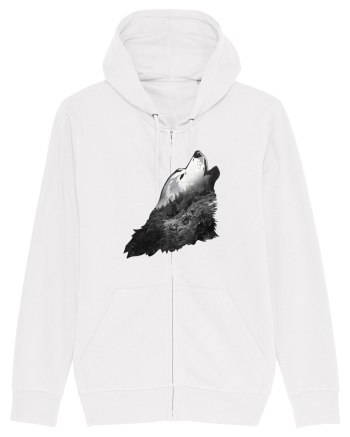Wolf howling White