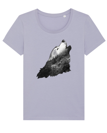 Wolf howling Lavender
