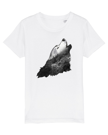 Wolf howling White